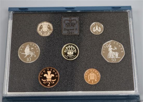 A large collection of Royal mint proof and brilliant on circulated coin year sets 1970-1990s